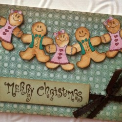 Gingerbread Boy Rubber Stamp