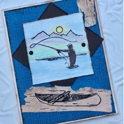 Canoe Rubber Stamp Canoe Rubber Stamp