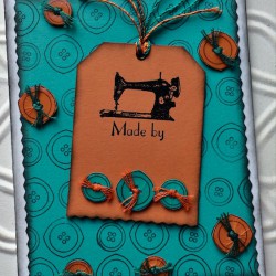 2 Buttons Rubber Stamp 2 Buttons Rubber Stamp