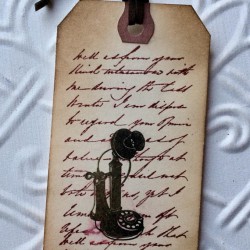 Vintage Phone Rubber Stamp