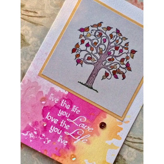 First Love Tree Rubber Stamp