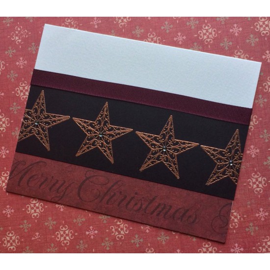 Curly Star Rubber Stamp