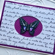Just a note to say hello Rubber Stamp Just a note to say hello Rubber Stamp