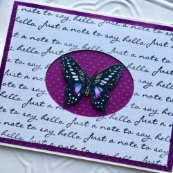 Just a note to say hello Rubber Stamp