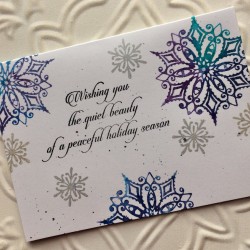 Petite Snowflake Rubber Stamp