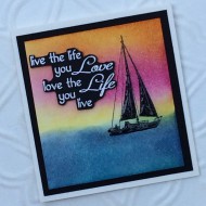 Silhouette Sailboat Rubber Stamp Silhouette Sailboat Rubber Stamp