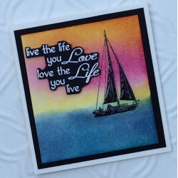 Silhouette Sailboat Rubber Stamp Silhouette Sailboat Rubber Stamp