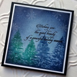 A Peaceful Holiday Season Rubber Stamp
