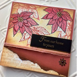 Poinsettia Rubber Stamp Poinsettia Rubber Stamp