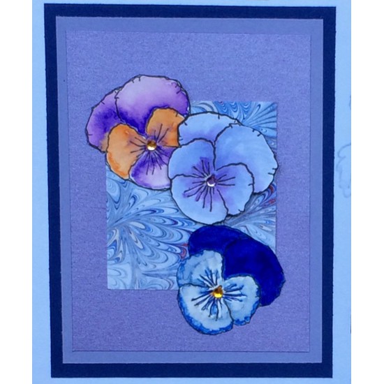 Pansy Rubber Stamp