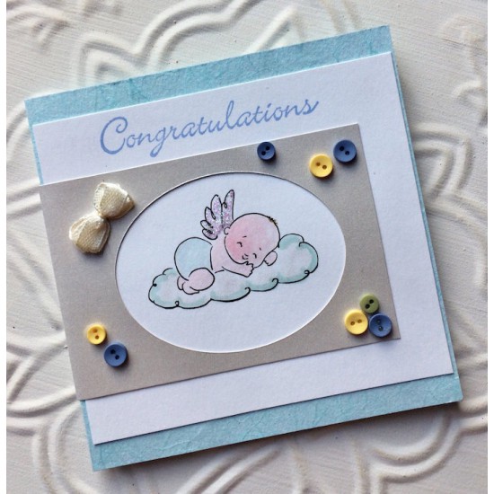 Angel Baby Rubber Stamp Angel Baby Rubber Stamp