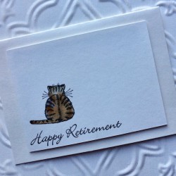 Happy Retirement Rubber Stamp