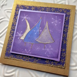 Tree-O Triple Christmas Tree Rubber Stamp Tree-O Triple Christmas Tree Rubber Stamp