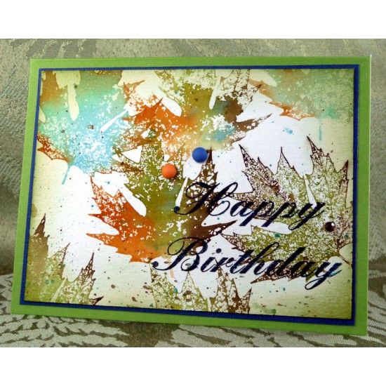 Quebec Maple Leaf Rubber Stamp