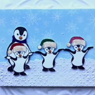 First Steps Penguin Rubber Stamp First Steps Penguin Rubber Stamp