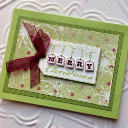 Merry Christmas Tag Rubber Stamp Merry Christmas Tag Rubber Stamp