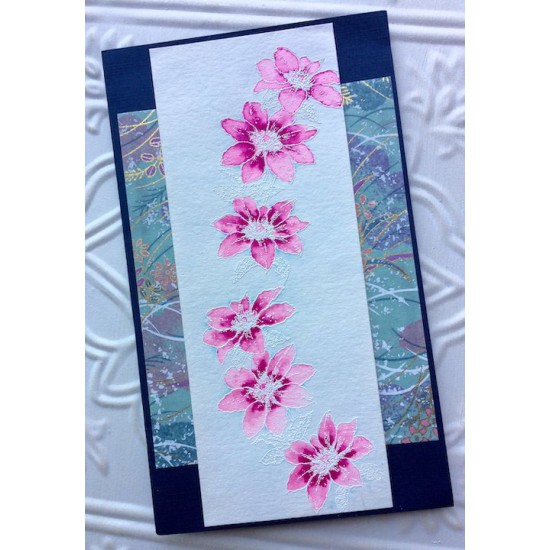 Clematis Rubber Stamp Clematis Rubber Stamp