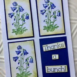 Bellflower Flower Rubber Stamp