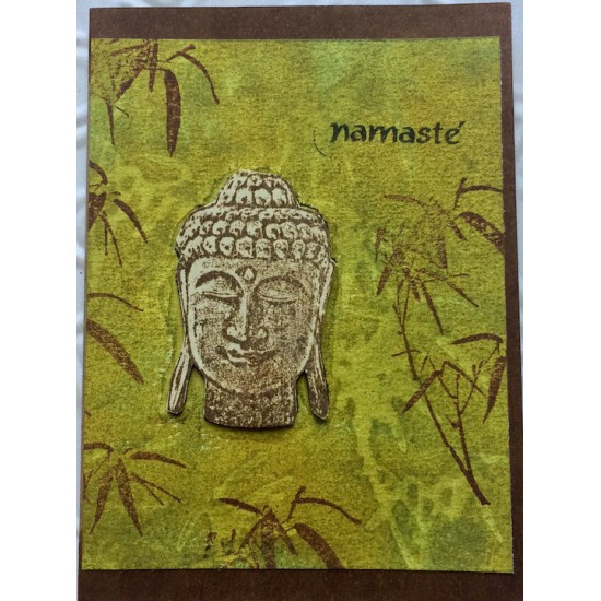 Zen Buddha Rubber Stamp