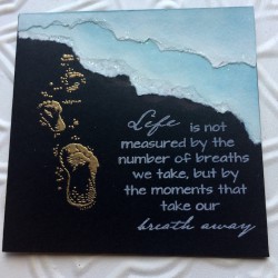 Footprints in the Sand Rubber Stamp Footprints in the Sand Rubber Stamp