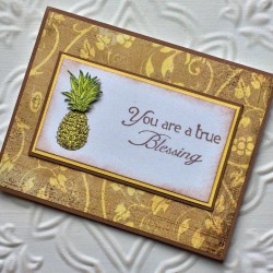 Pineapple Rubber Stamp