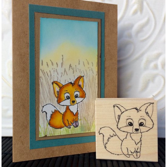 Foxy Fox Rubber Stamp