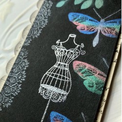 Bangkok Beauty Dress Form Rubber Stamp
